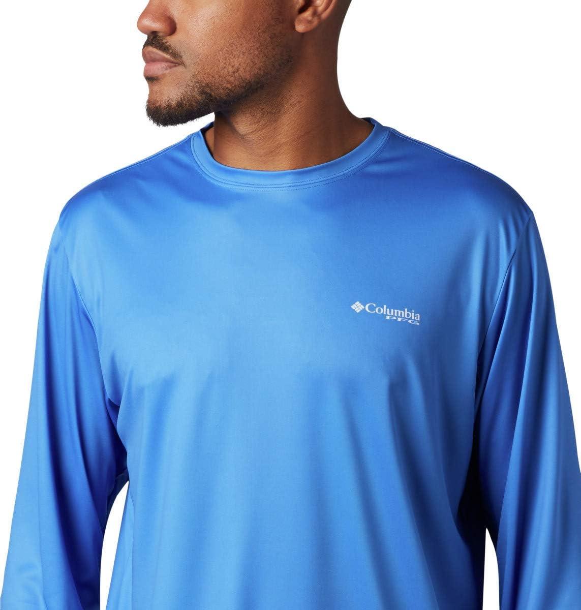 imageColumbia Mens Terminal Tackle PFG Fish Flag Long SleeveVivid BlueWhite