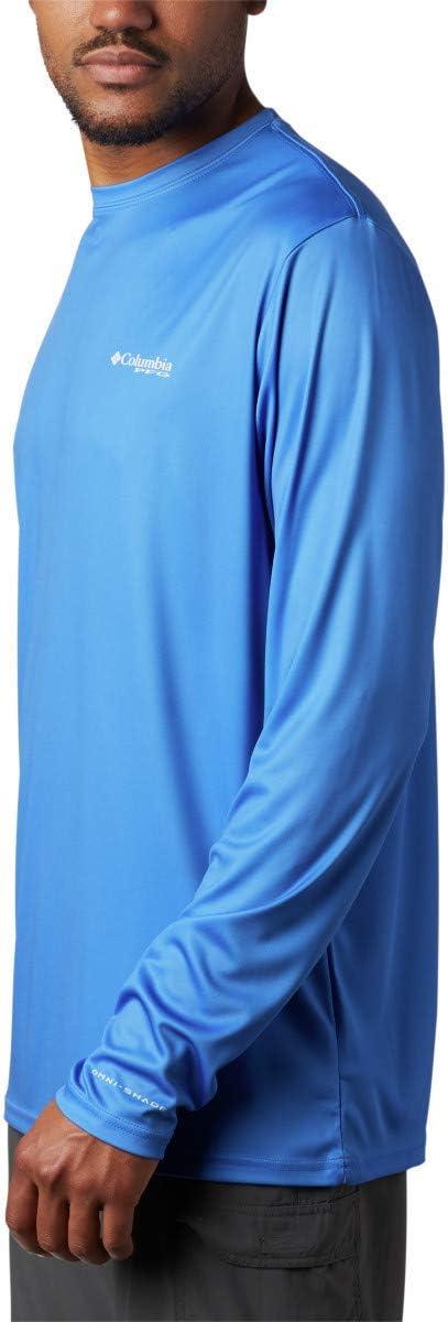 imageColumbia Mens Terminal Tackle PFG Fish Flag Long SleeveVivid BlueWhite