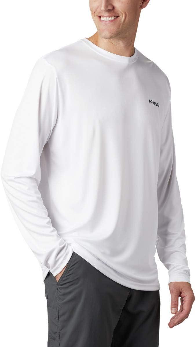 imageColumbia Mens Terminal Tackle PFG Fish Flag Long SleeveWhiteBright Nectar