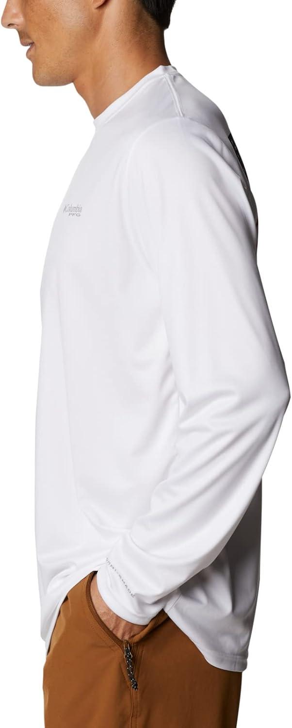 imageColumbia Mens Terminal Tackle PFG Fish Flag Long SleeveWhiteCollegiate Navy