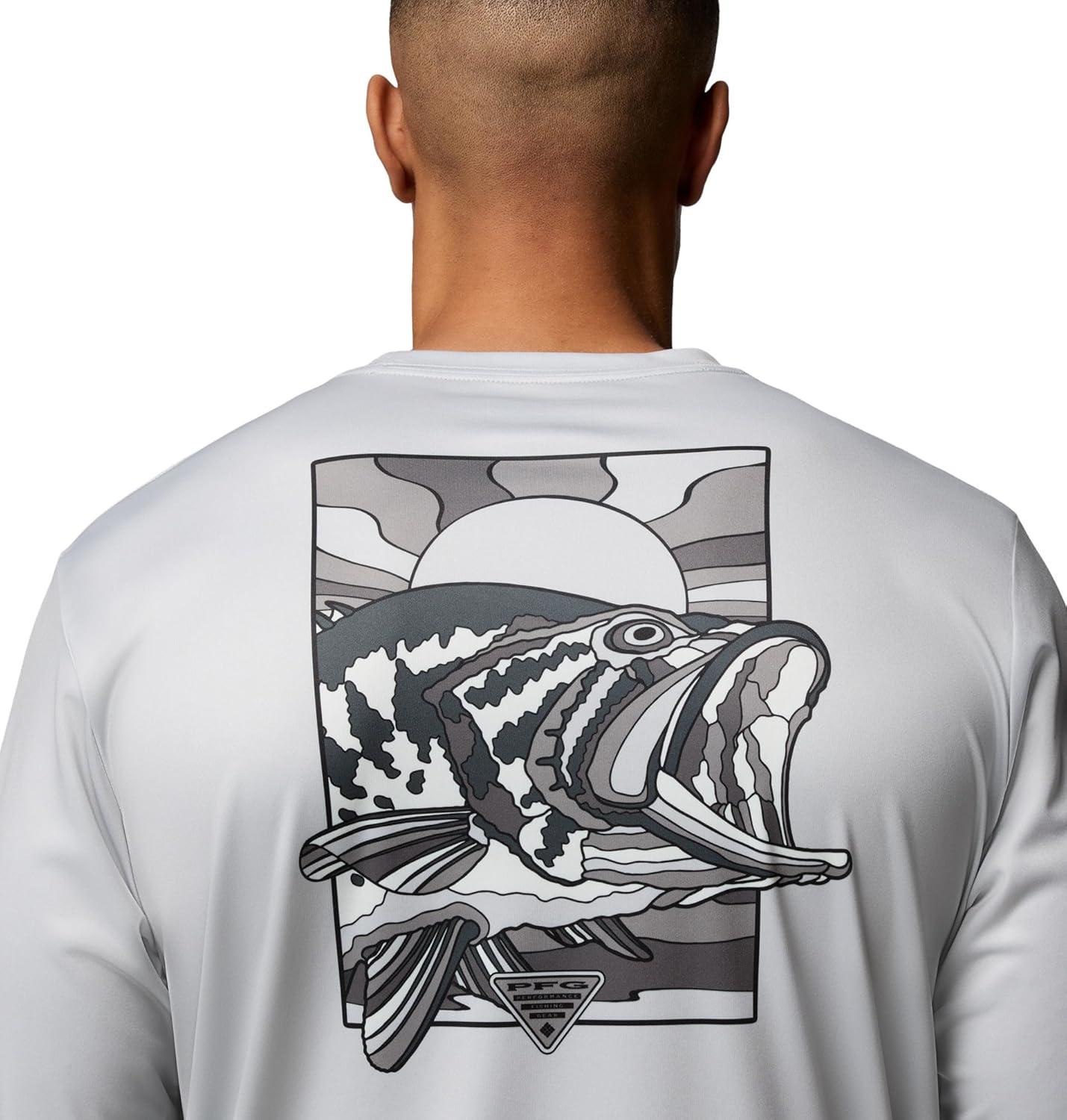imageColumbia Mens Terminal Tackle PFG Fish Shine II Long SleeveCool Grey