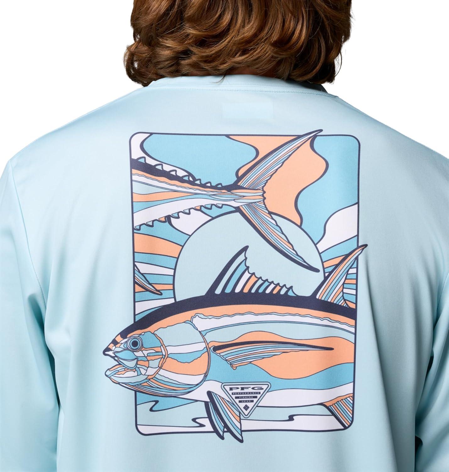 imageColumbia Mens Terminal Tackle PFG Fish Shine II Long SleeveMarine Light