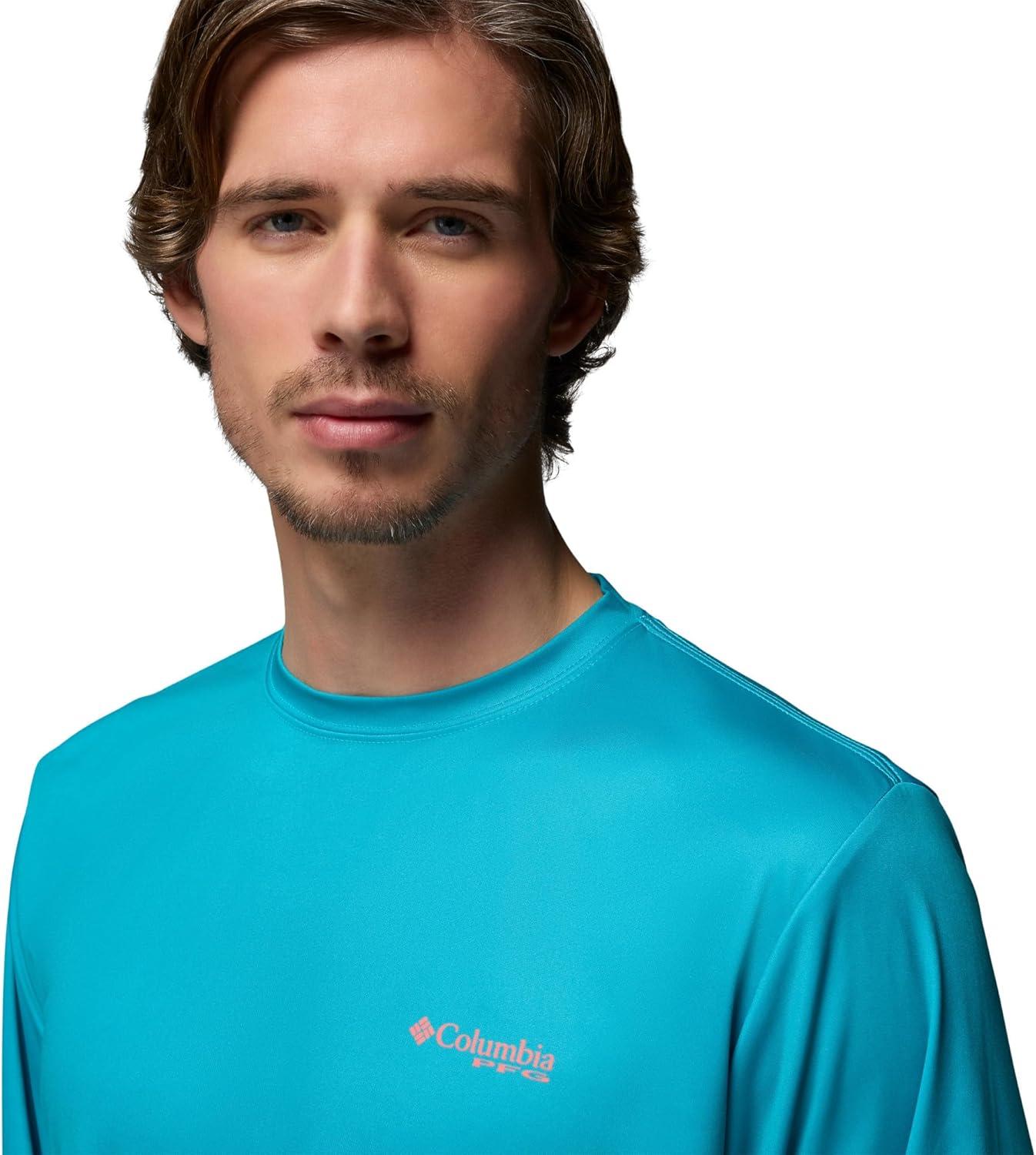 imageColumbia Mens Terminal Tackle PFG Fish Shine II Long SleeveOcean Teal