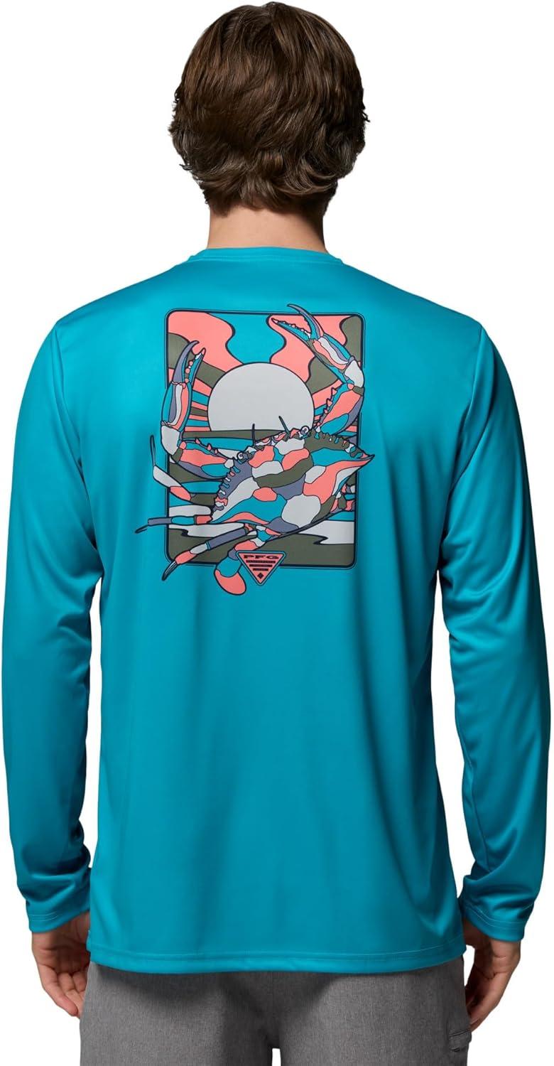 imageColumbia Mens Terminal Tackle PFG Fish Shine II Long SleeveOcean Teal
