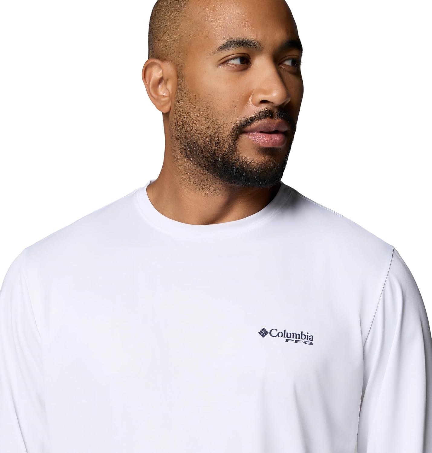 imageColumbia Mens Terminal Tackle PFG Fish Shine II Long SleeveWhite