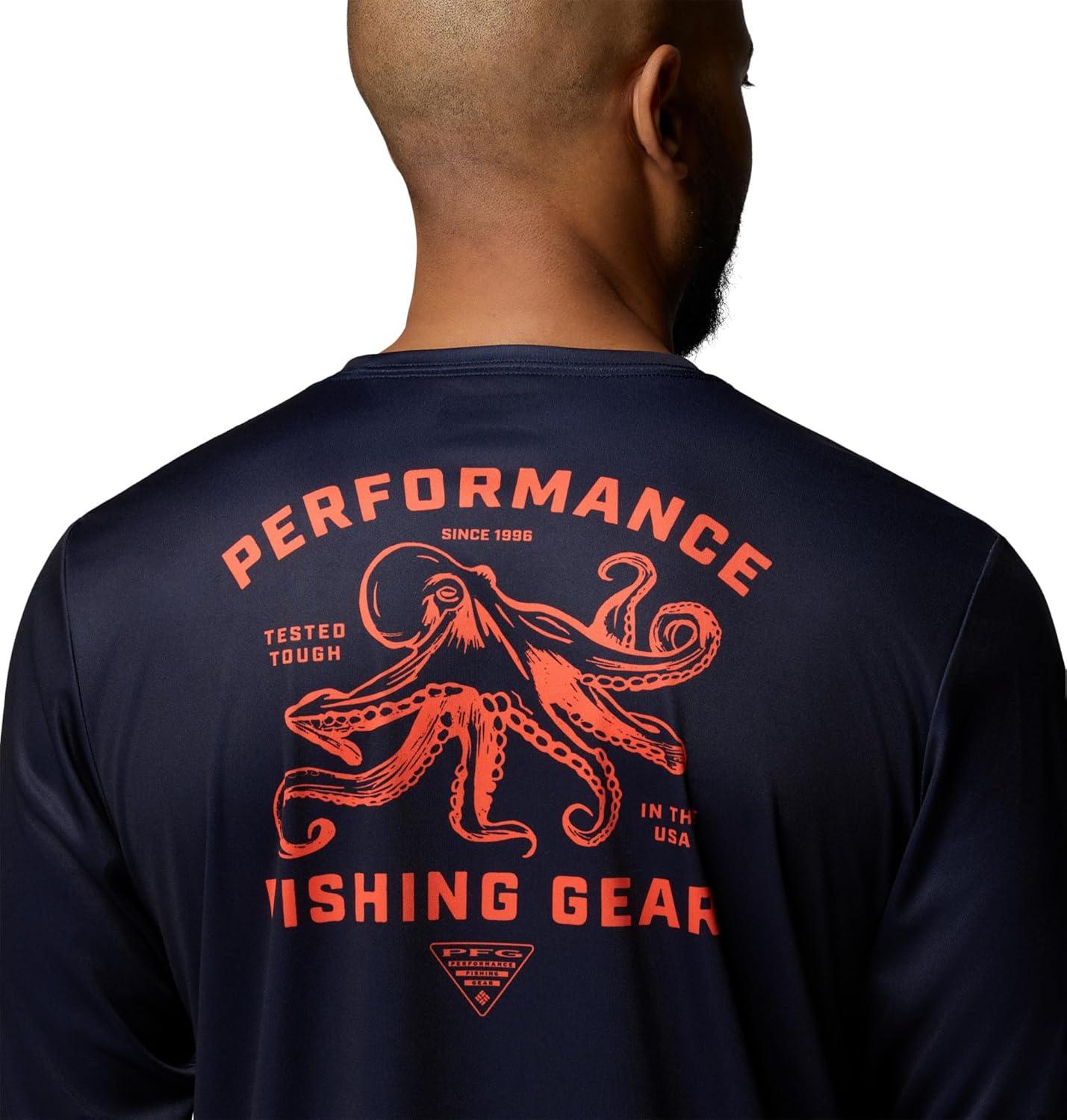 imageColumbia Mens Terminal Tackle PFG Sea Creature Long SleeveCollegiate Navy