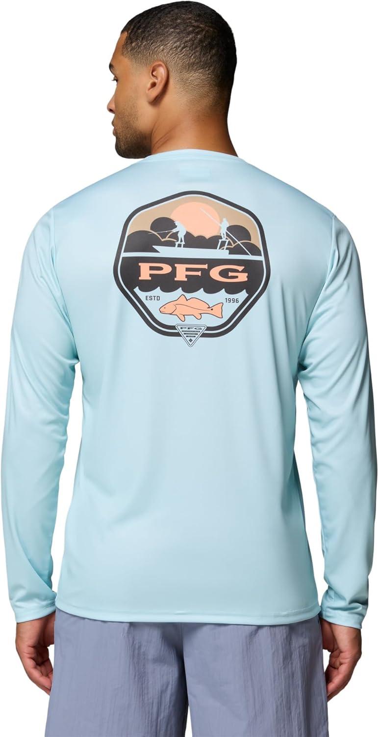 imageColumbia Mens Terminal Tackle PFG Shield Long SleeveMarine Light