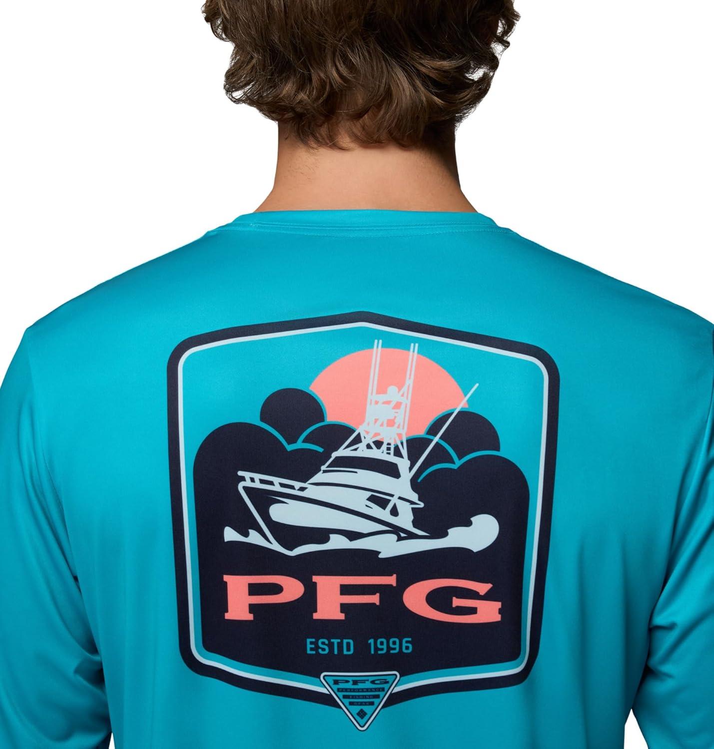 imageColumbia Mens Terminal Tackle PFG Shield Long SleeveOcean Teal