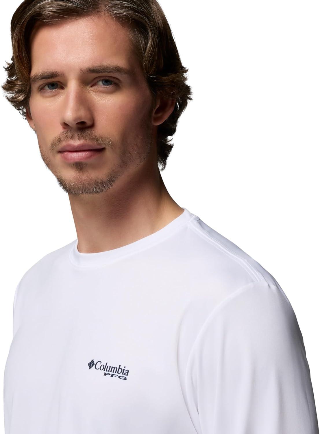 imageColumbia Mens Terminal Tackle PFG Shield Long SleeveWhite