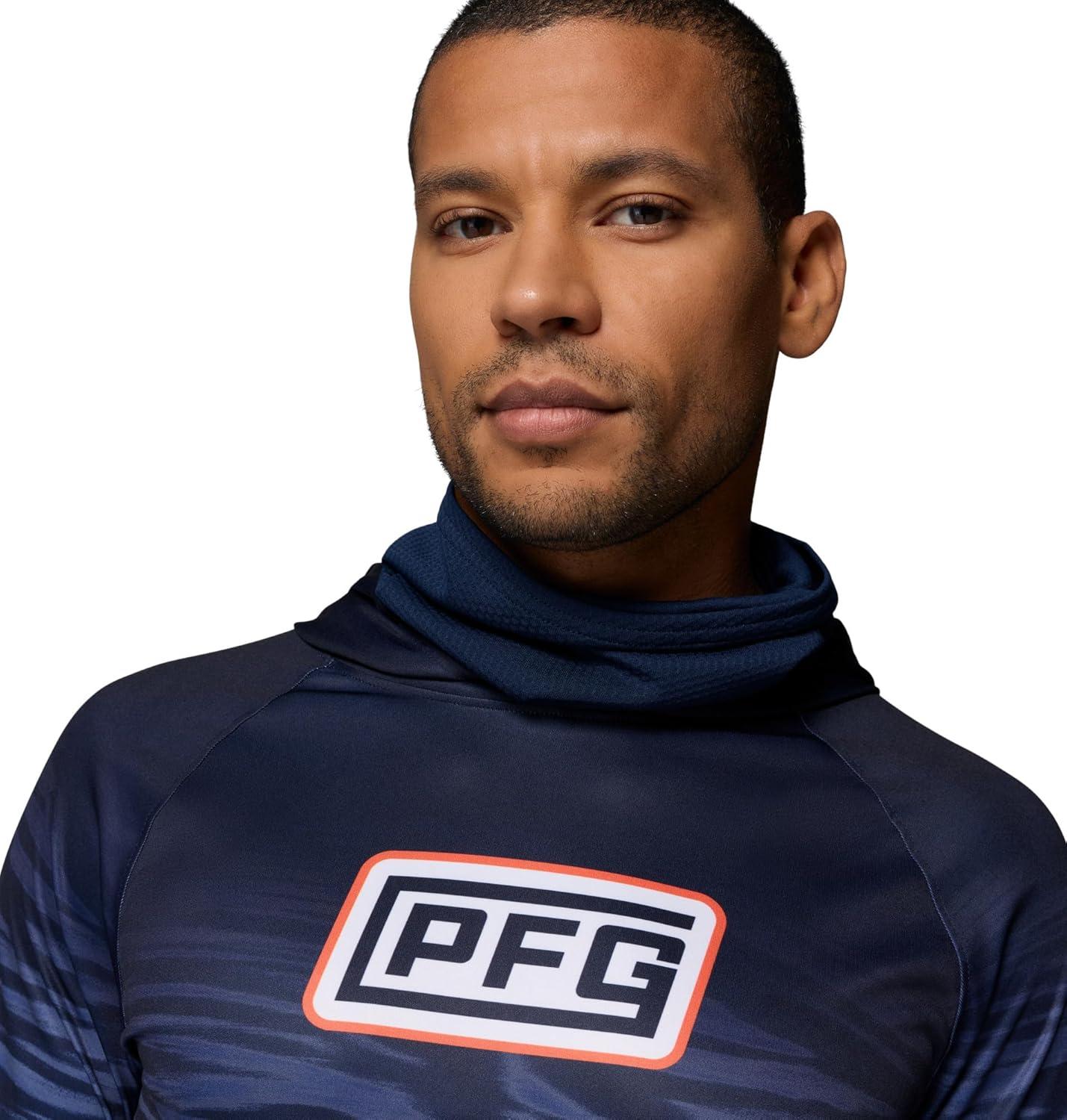 imageColumbia mens Pfg Super Terminal Tackle Vent HoodieCollegiate Navy Currents Fade