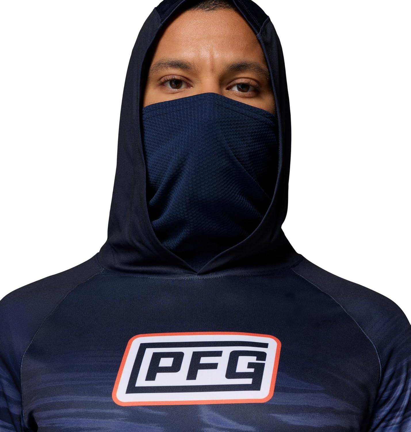 imageColumbia mens Pfg Super Terminal Tackle Vent HoodieCollegiate Navy Currents Fade