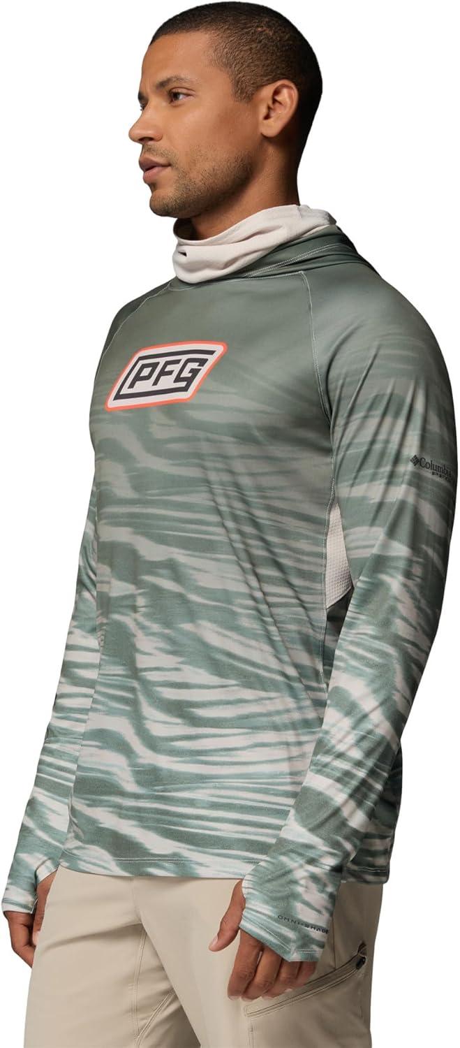 imageColumbia mens Pfg Super Terminal Tackle Vent HoodieDark Stone Currents Fade