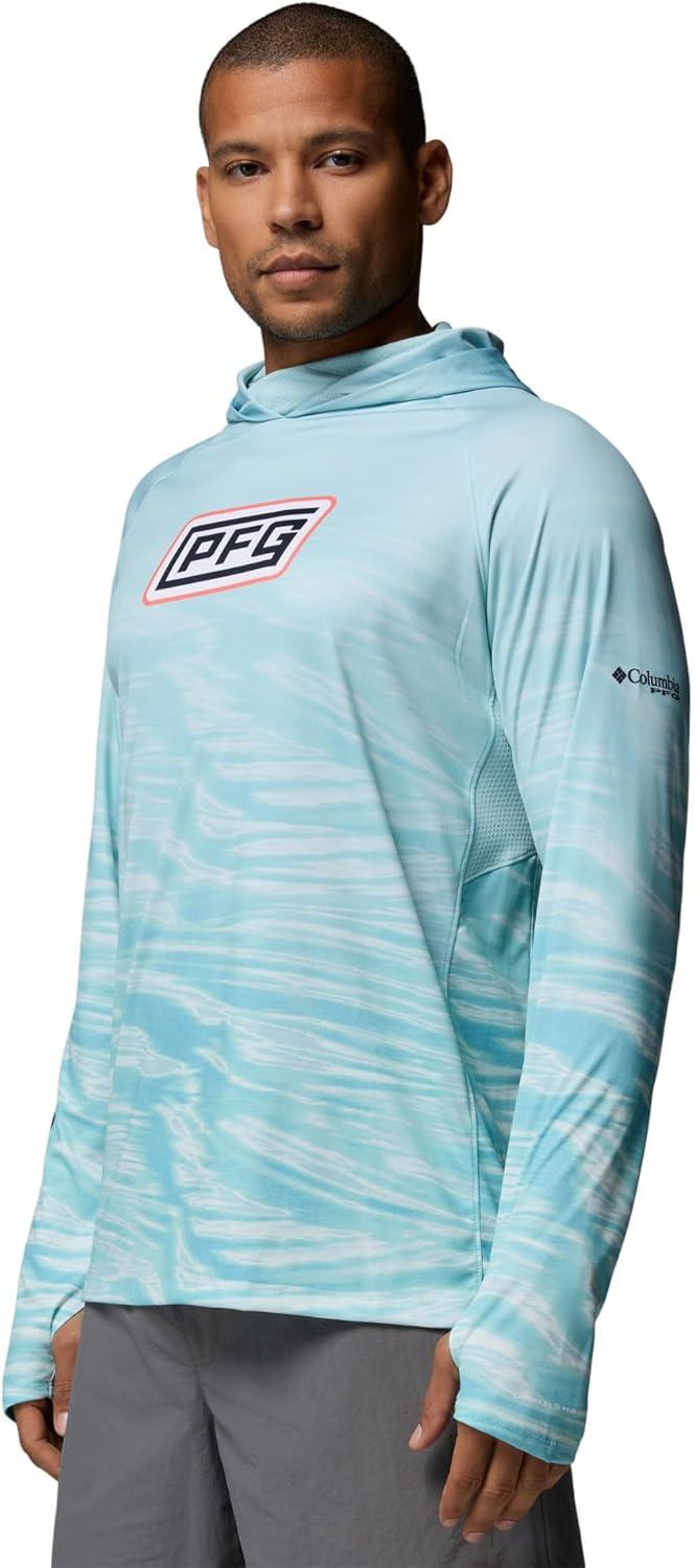imageColumbia mens Pfg Super Terminal Tackle Vent HoodieMarine Light Currents Fade