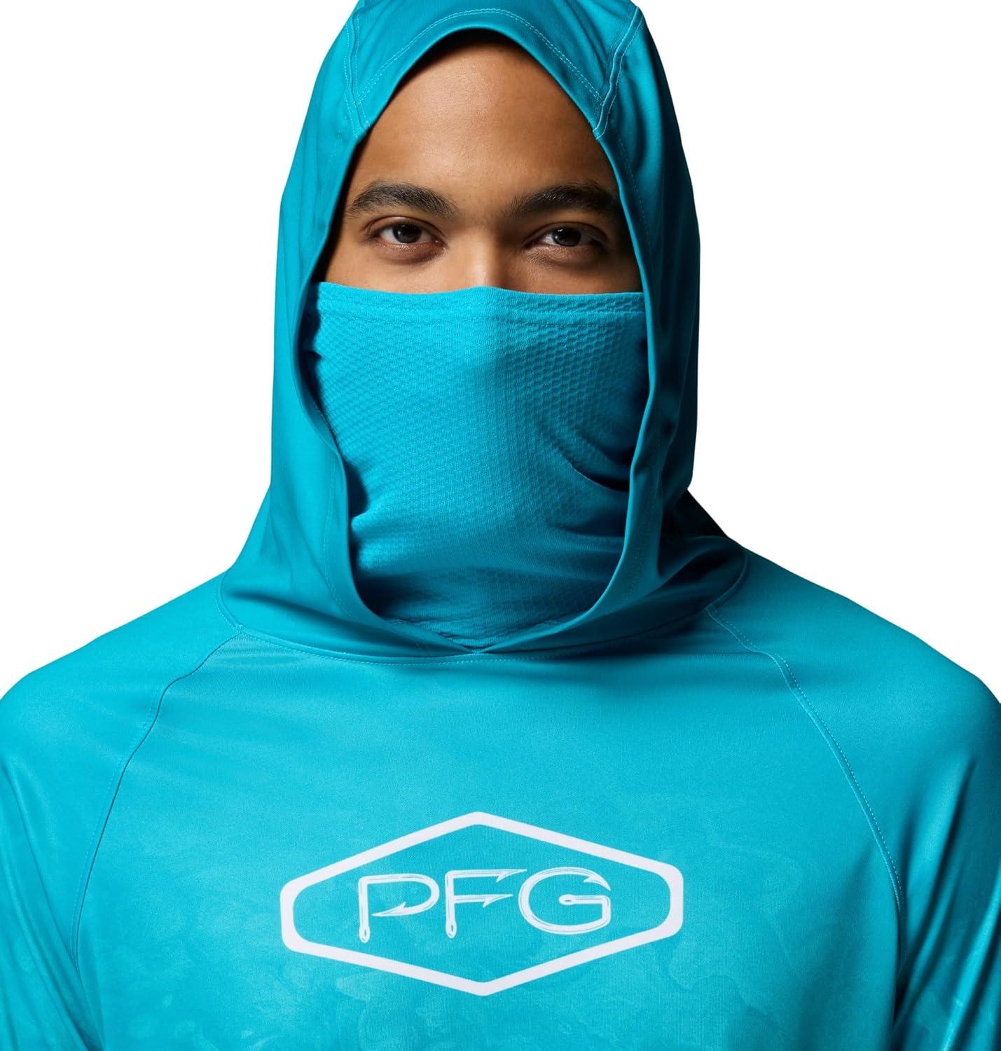 imageColumbia mens Pfg Super Terminal Tackle Vent HoodieOcean Teal Aerials Fade