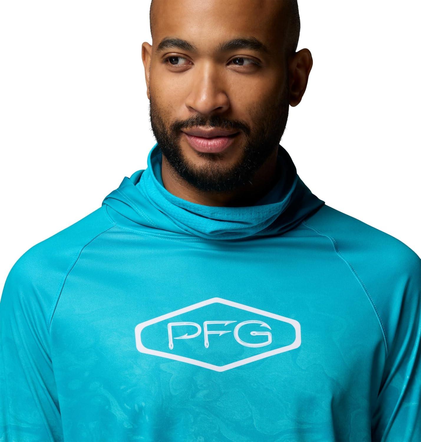 imageColumbia mens Pfg Super Terminal Tackle Vent HoodieOcean Teal Aerials Fade