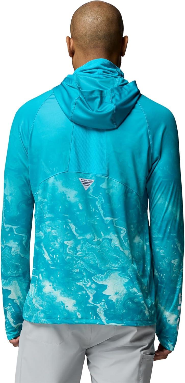 imageColumbia mens Pfg Super Terminal Tackle Vent HoodieOcean Teal Aerials Fade