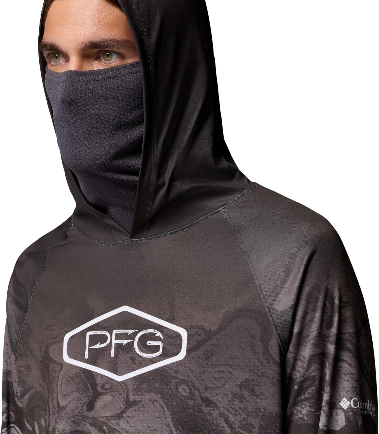 imageColumbia mens Pfg Super Terminal Tackle Vent HoodieShark Aerials Fade