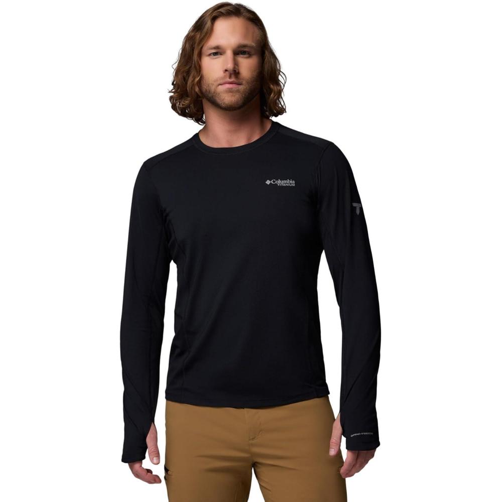 imageColumbia Mens Diamond Peak Pro Long Sleeve CrewBlack