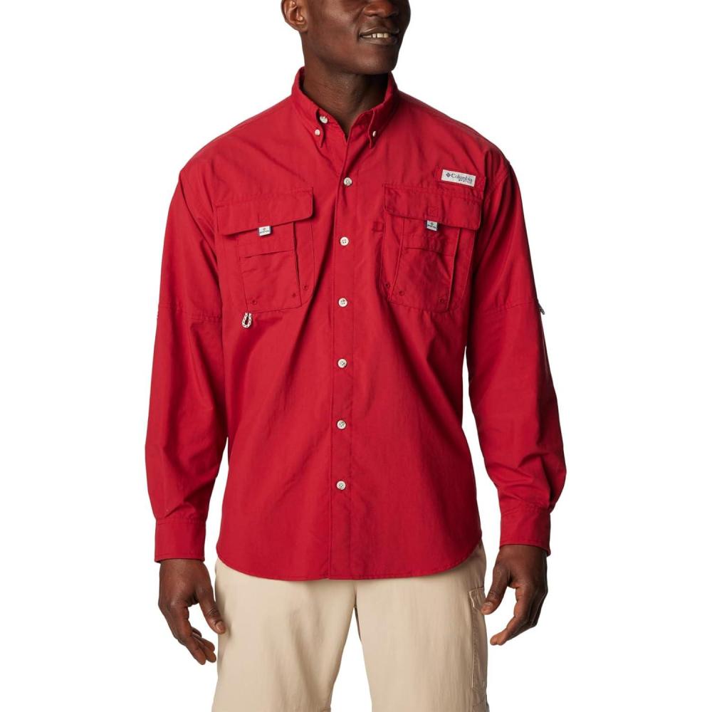 imageColumbia Mens PFG Bahama II Long Sleeve Fishing ShirtBeet