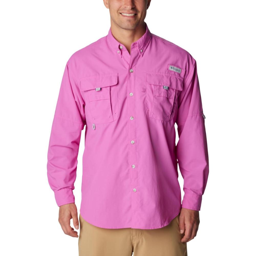 imageColumbia Mens PFG Bahama II Long Sleeve Fishing ShirtBright Lavender