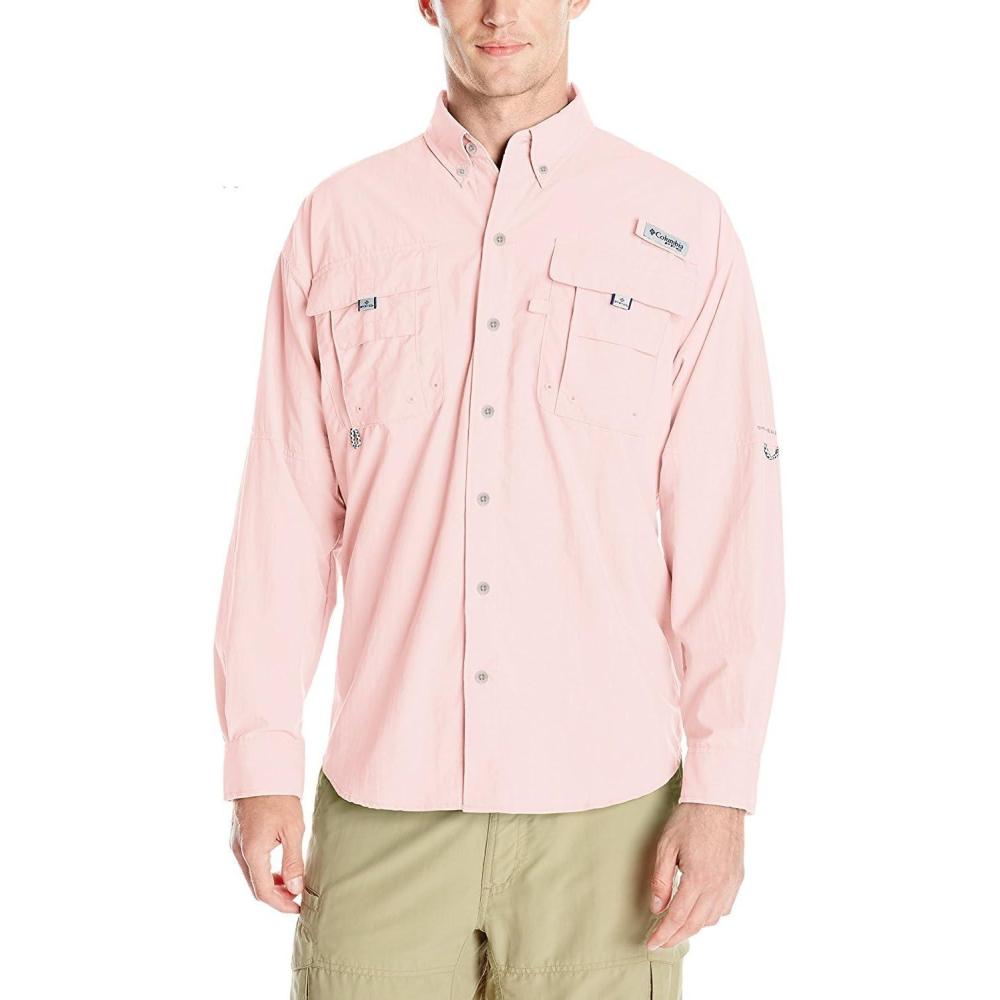 imageColumbia Mens PFG Bahama II Long Sleeve Fishing ShirtCherry Blossom