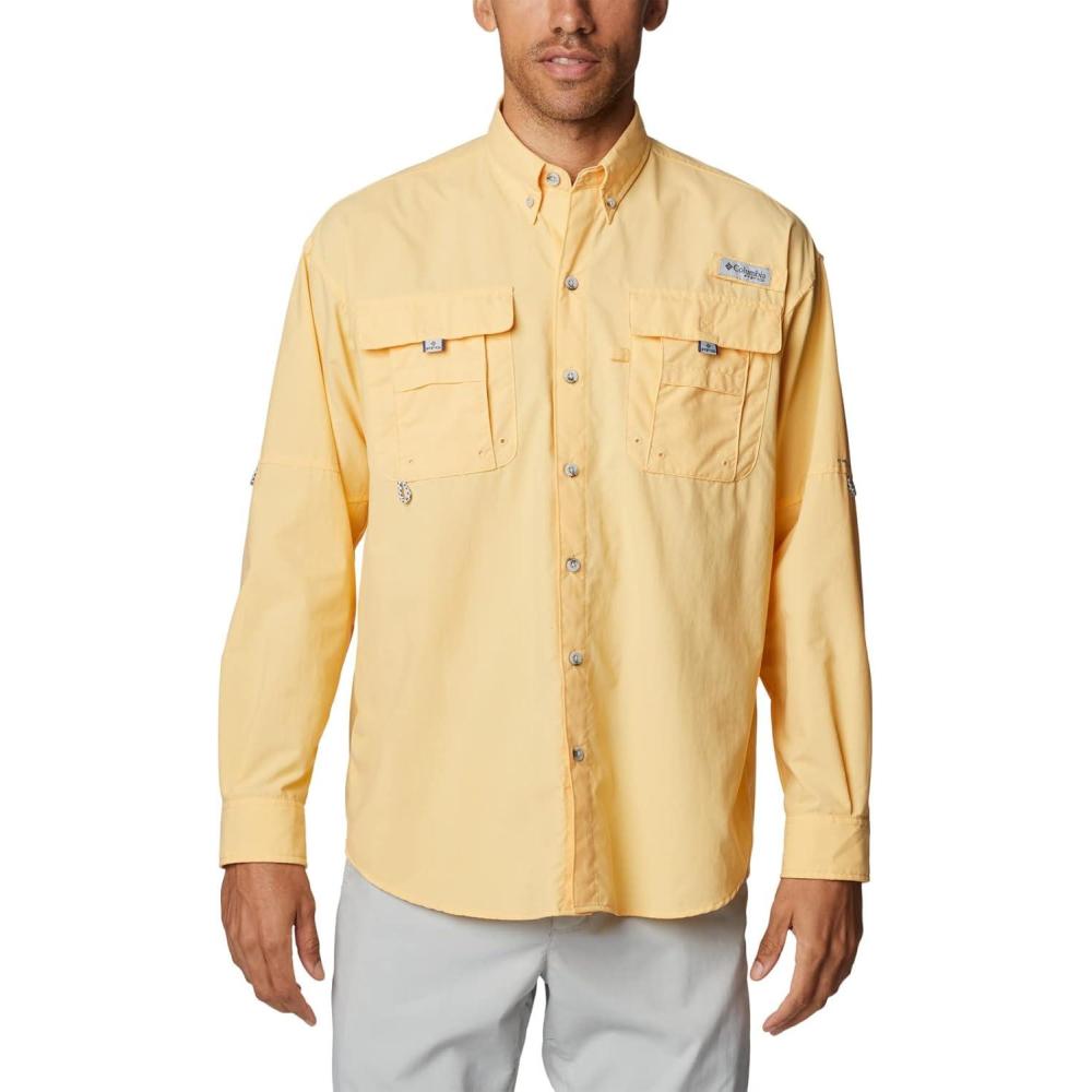 imageColumbia Mens PFG Bahama II Long Sleeve Fishing ShirtCocoa Butter