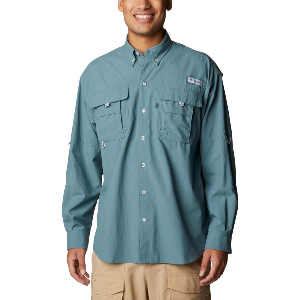 imageColumbia Mens PFG Bahama II Long Sleeve Fishing ShirtMetal