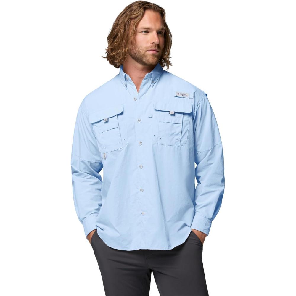 imageColumbia Mens PFG Bahama II Long Sleeve Fishing ShirtSail