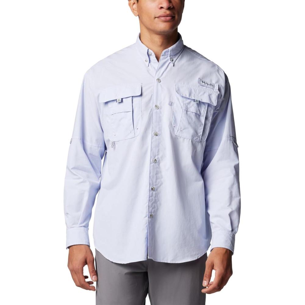 imageColumbia Mens PFG Bahama II Long Sleeve Fishing ShirtSnowdrift