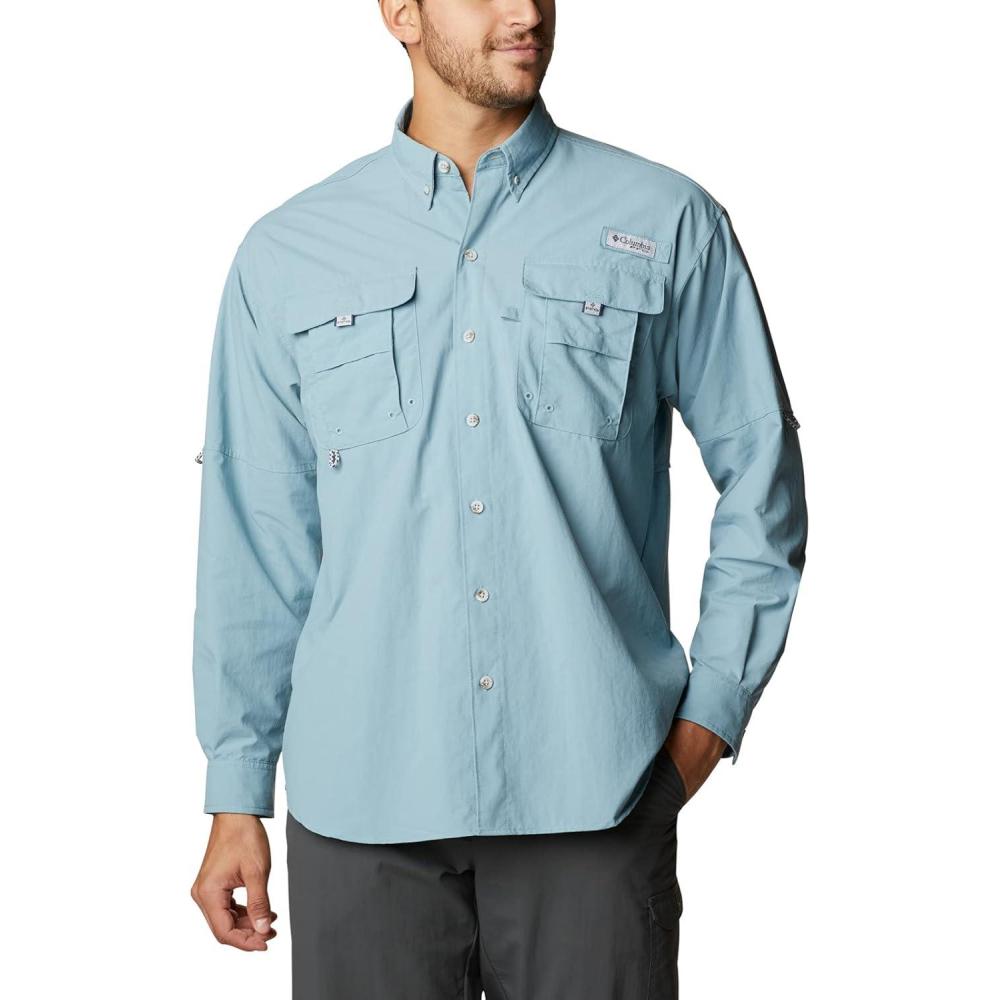 imageColumbia Mens PFG Bahama II Long Sleeve Fishing ShirtStorm
