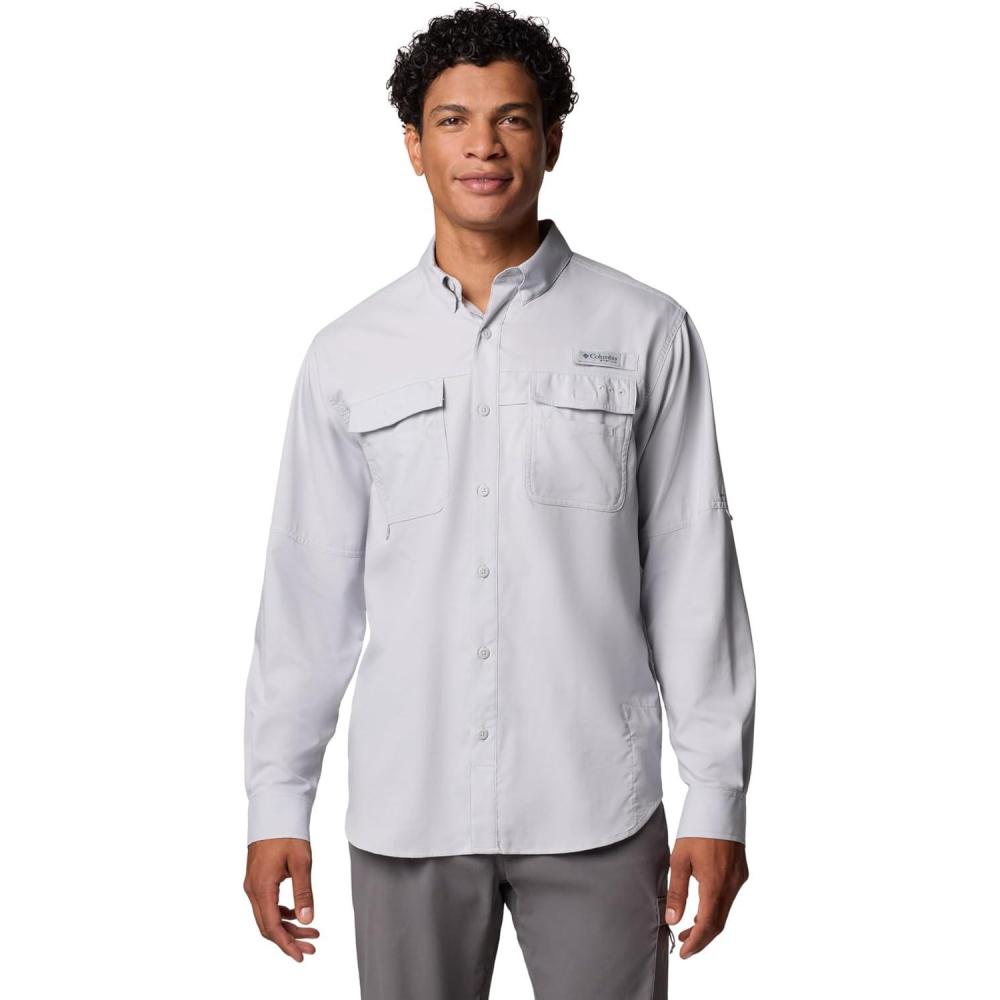 imageColumbia Mens PFG Blood and Guts V Long Sleeve ShirtCool Grey