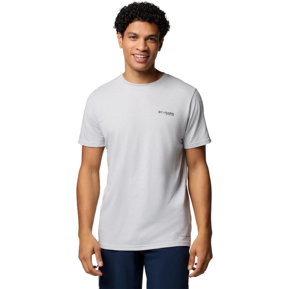 imageColumbia Mens PFG Fish Flag II Short SleeveCool GreyBlack Gradient