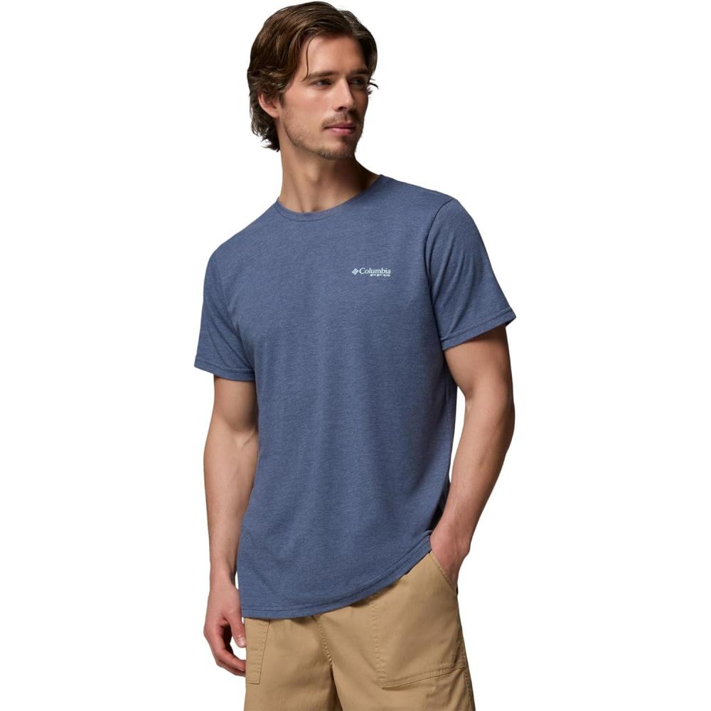 imageColumbia Mens PFG Fish Flag II Short SleeveNocturnal Heather