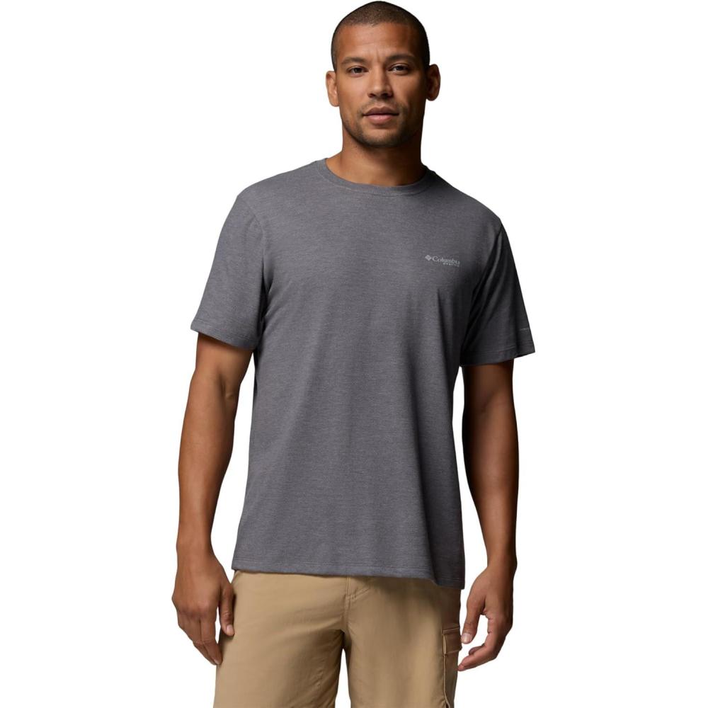 imageColumbia Mens PFG Freezer Short Sleeve TeeCity Grey