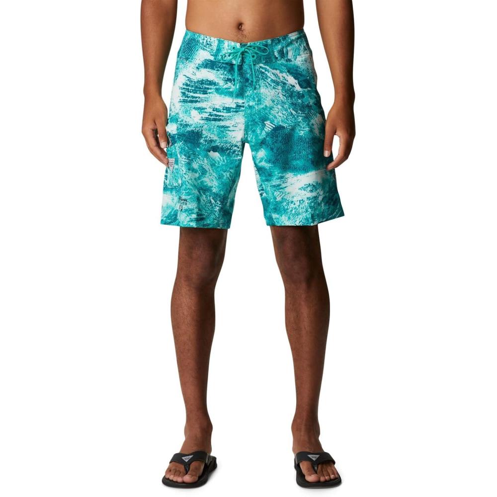 imageColumbia Mens PFG Tamiami II Short Sleeve ShirtElectric Turquoise Realtree Horizon