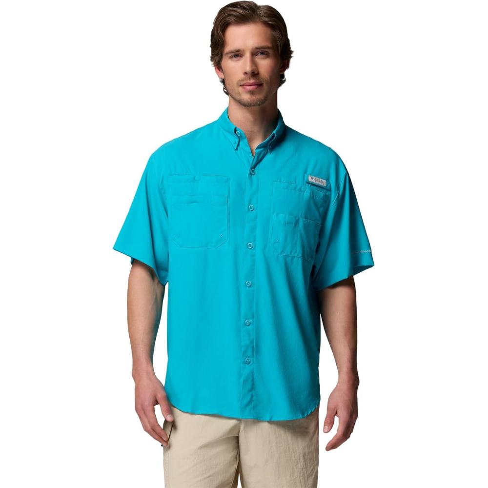 imageColumbia Mens PFG Tamiami II Short Sleeve ShirtOcean Teal
