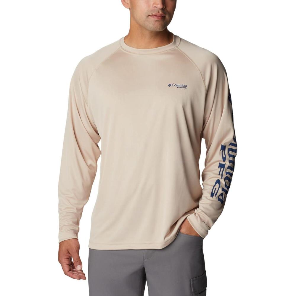 imageColumbia Mens PFG Terminal Tackle Long Sleeve ShirtAncient FossilCarbon Logo