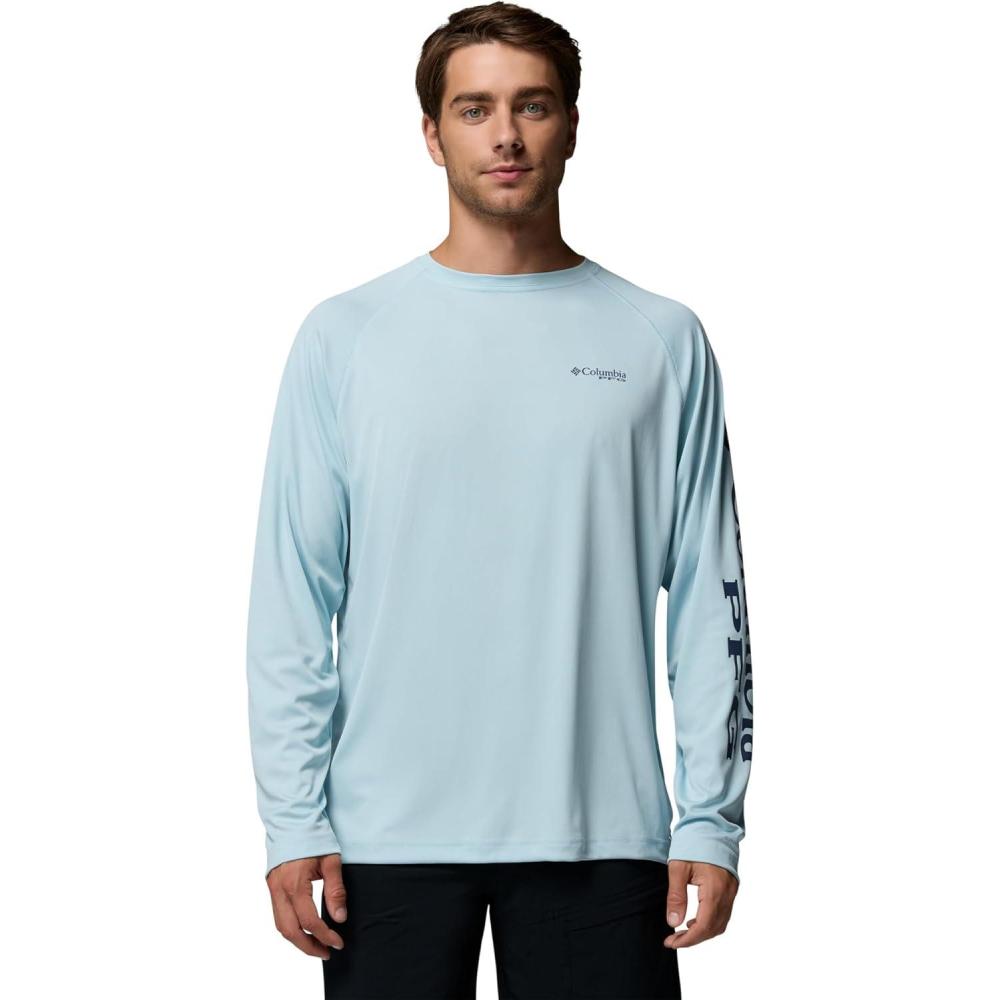 imageColumbia Mens PFG Terminal Tackle Long Sleeve ShirtMarine LightNocturnal Logo