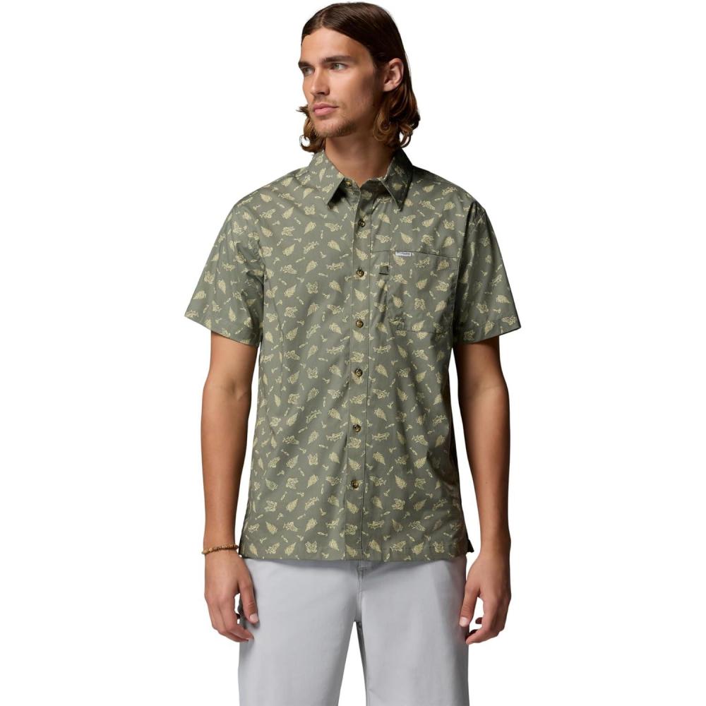imageColumbia Mens PFG Trollers Best II Short Sleeve ShirtCypress Freshslam