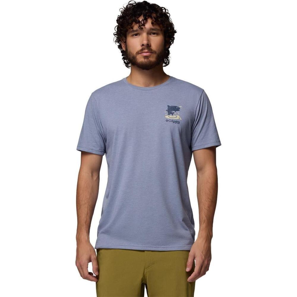 imageColumbia Mens PFG Uncharted Graphic Short SleeveNew Moon