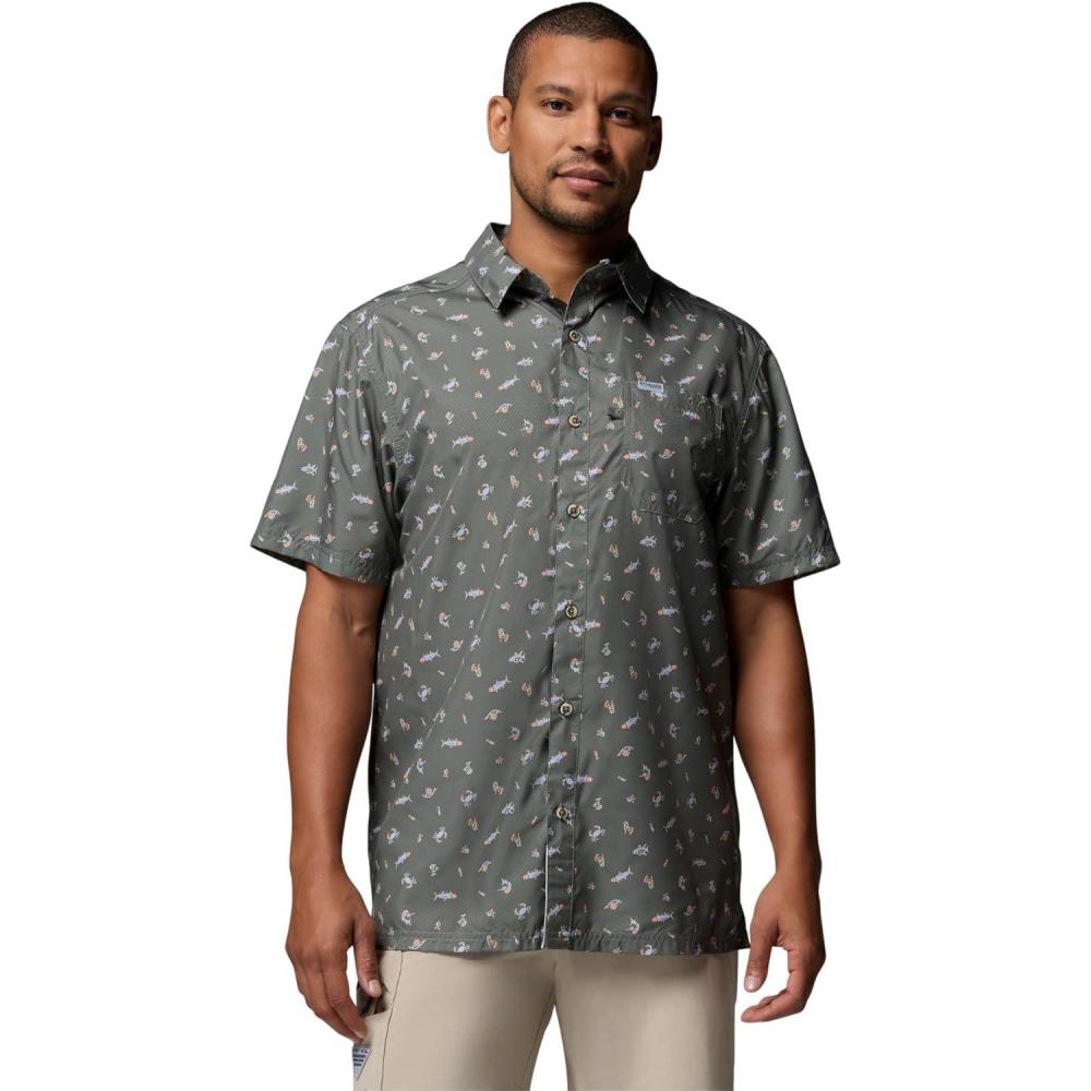 imageColumbia Mens Super Slack Tide Camp Shirt Short SleeveCypress Florilife