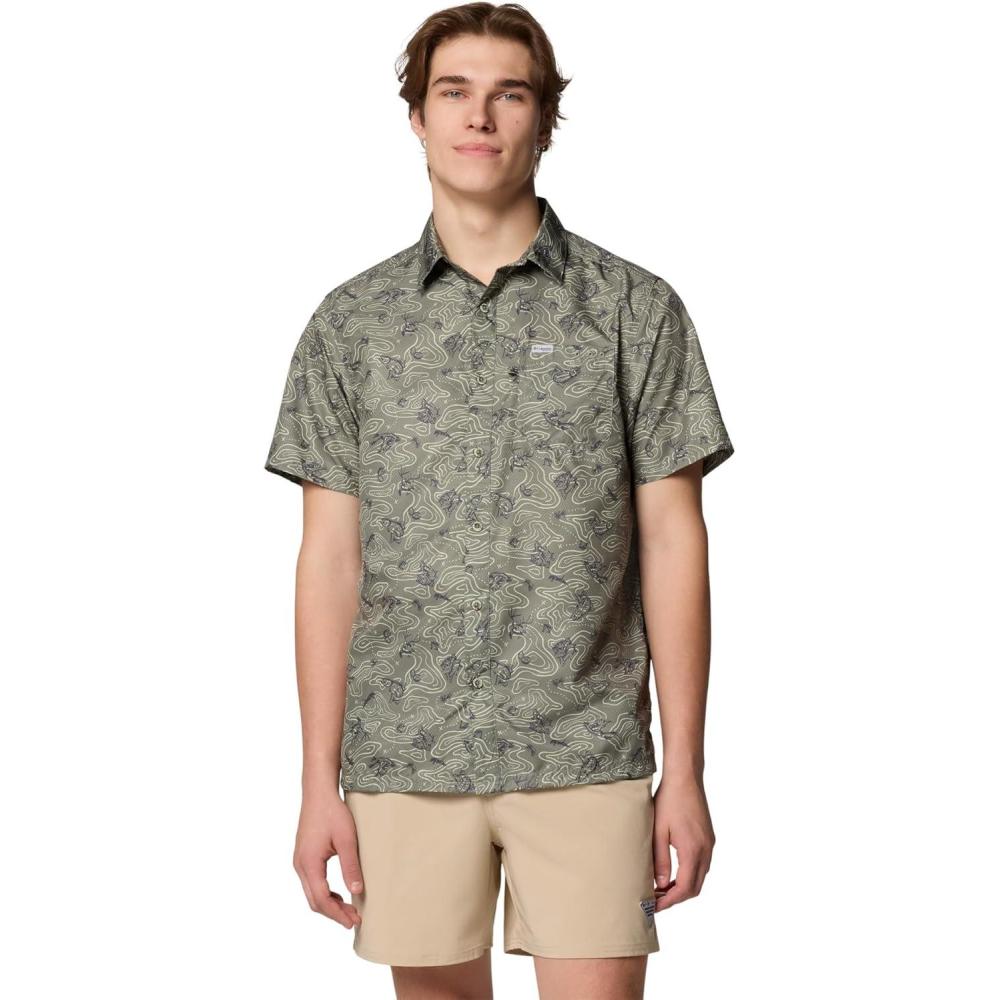 imageColumbia Mens Super Slack Tide Camp Shirt Short SleeveCypress Gameplans