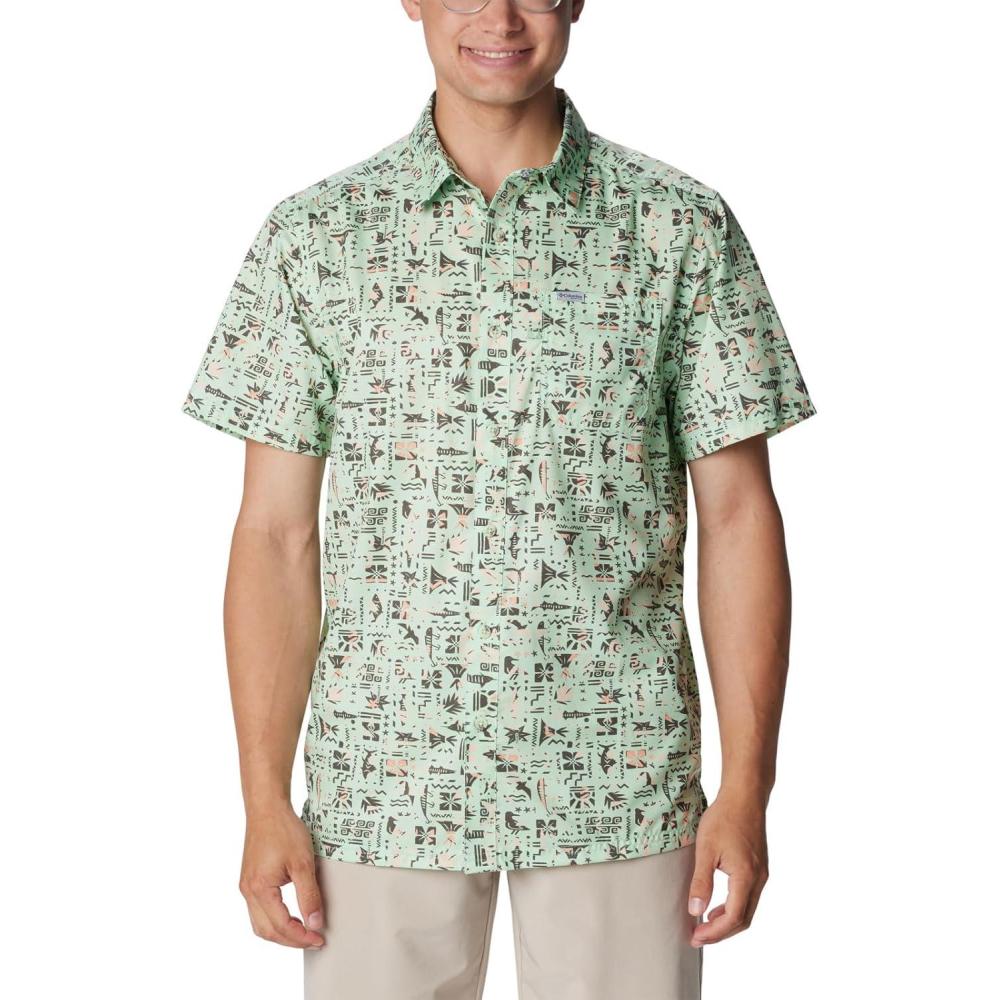 imageColumbia Mens Super Slack Tide Camp Shirt Short SleeveKey West Fishtiki