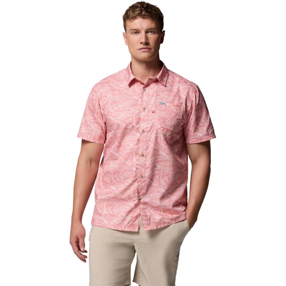 imageColumbia Mens Super Slack Tide Camp Shirt Short SleeveMelonade Tunny