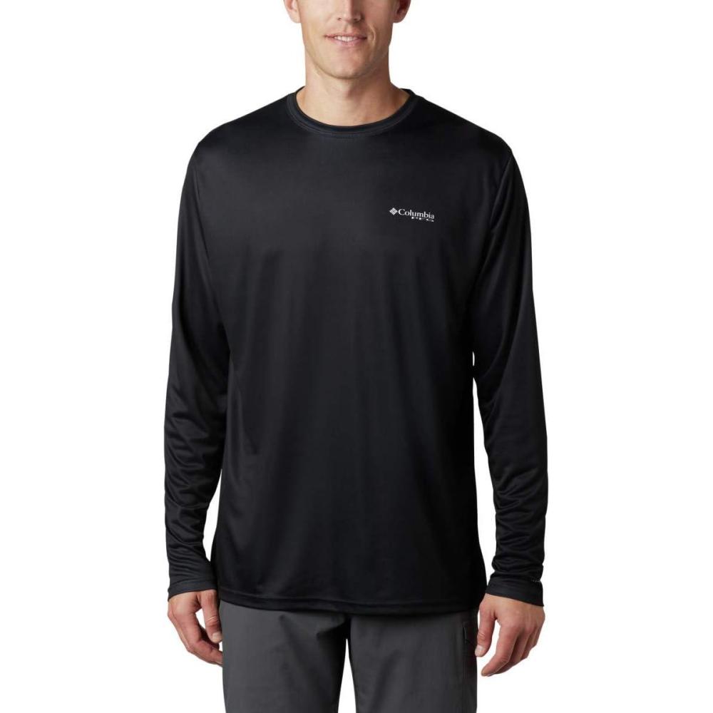 imageColumbia Mens Terminal Tackle PFG Fish Flag Long SleeveBlackGraphite
