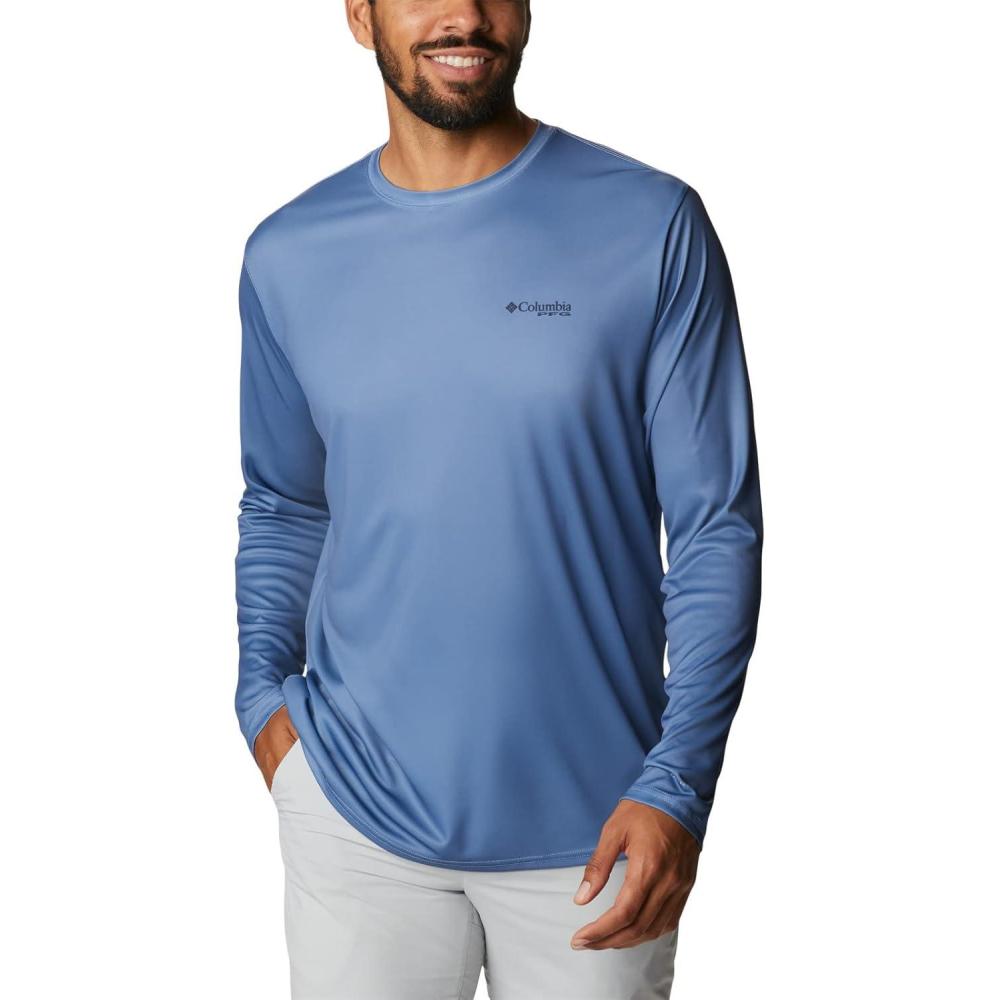 imageColumbia Mens Terminal Tackle PFG Fish Flag Long SleeveBluestoneCollegiate Navy
