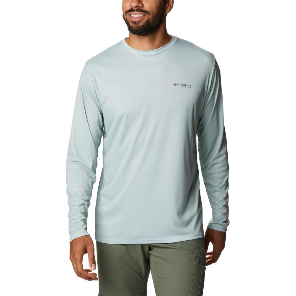 imageColumbia Mens Terminal Tackle PFG Fish Flag Long SleeveCool GreenCypress