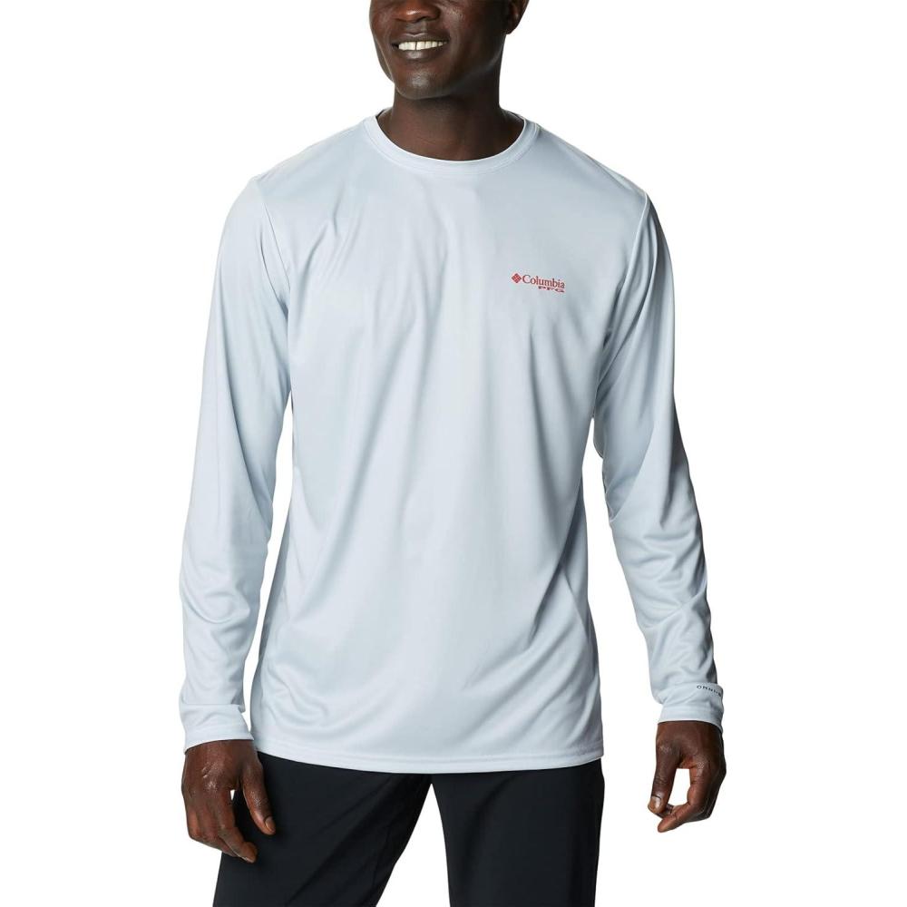 imageColumbia Mens Terminal Tackle PFG Fish Flag Long SleeveCool GreyAl Fish