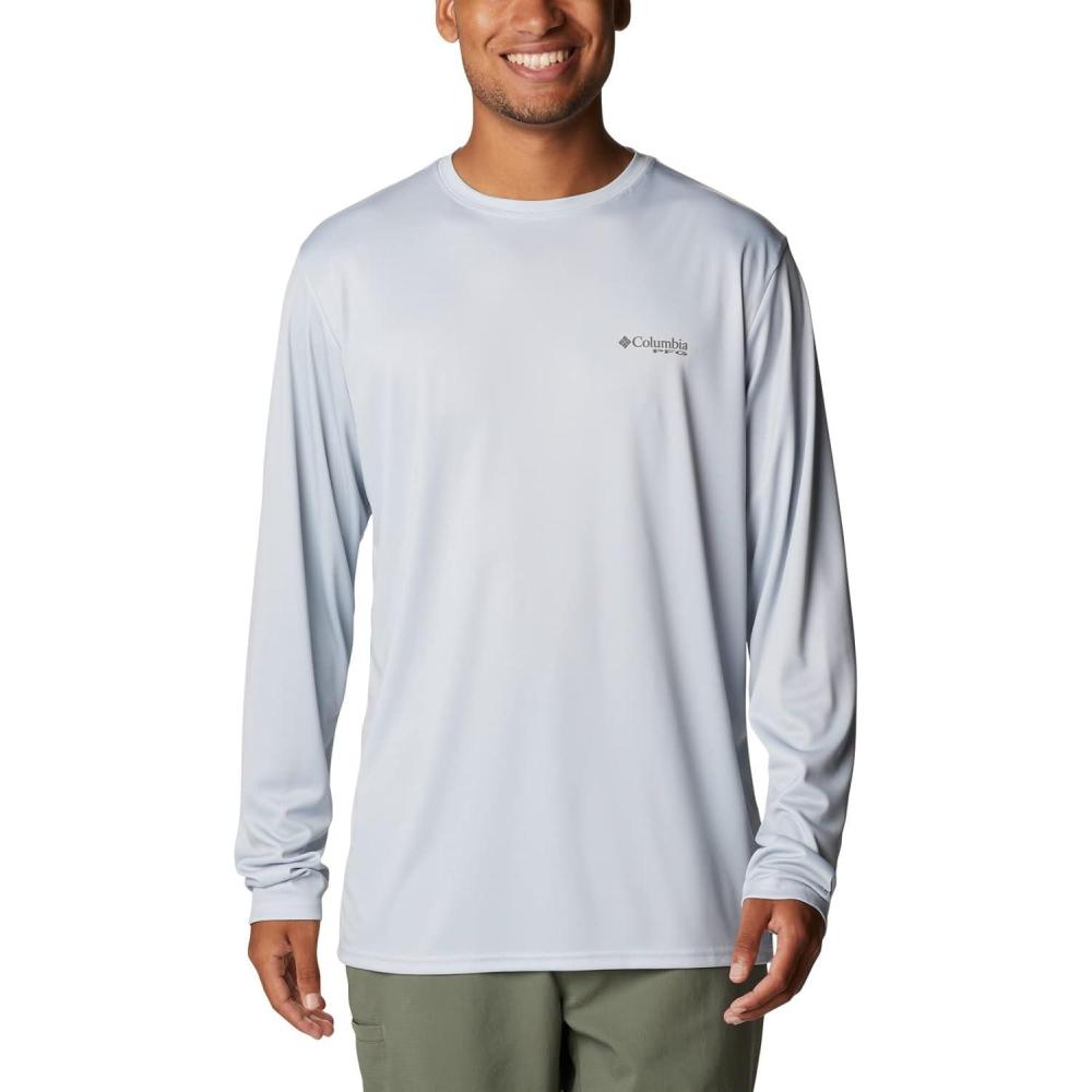 imageColumbia Mens Terminal Tackle PFG Fish Flag Long SleeveCool GreyCity Grey