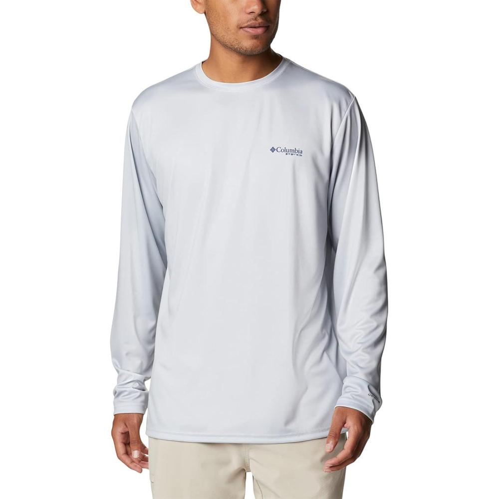imageColumbia Mens Terminal Tackle PFG Fish Flag Long SleeveCool GreySc Fish